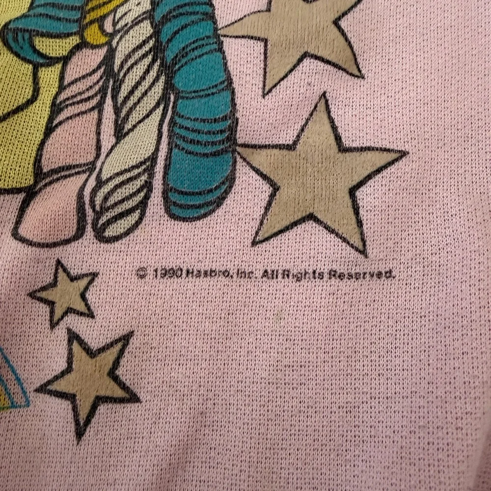 Vintage 1990 My Little Pony Pink Girl's Sweatershirt Dress 8